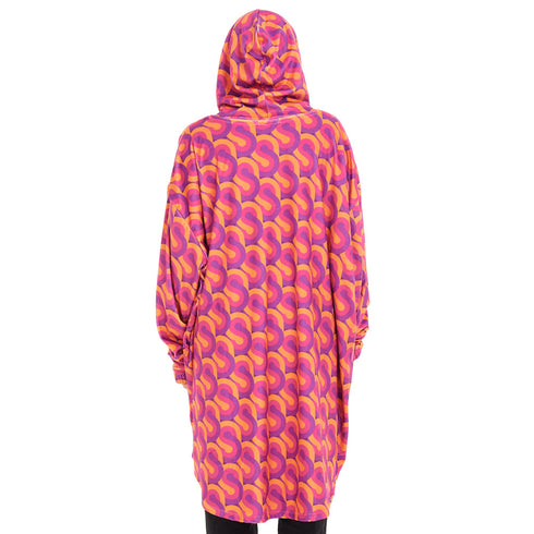 Snuggs Blanket Hoodie Fuchsia Geometric